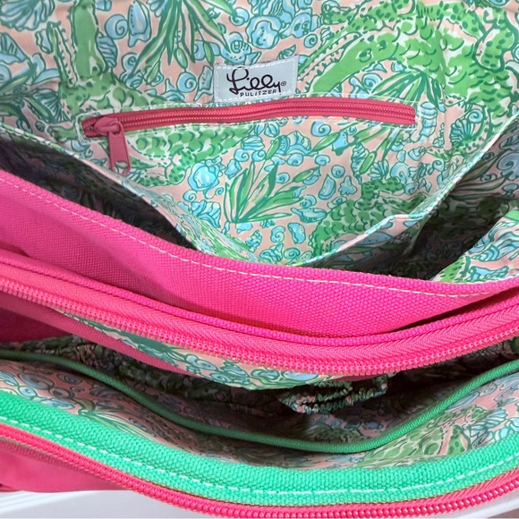 NWT Lilly Pulitzer WHITE LABEL Baby Bag Canvas with Changing Pad - Picture 5 of 14